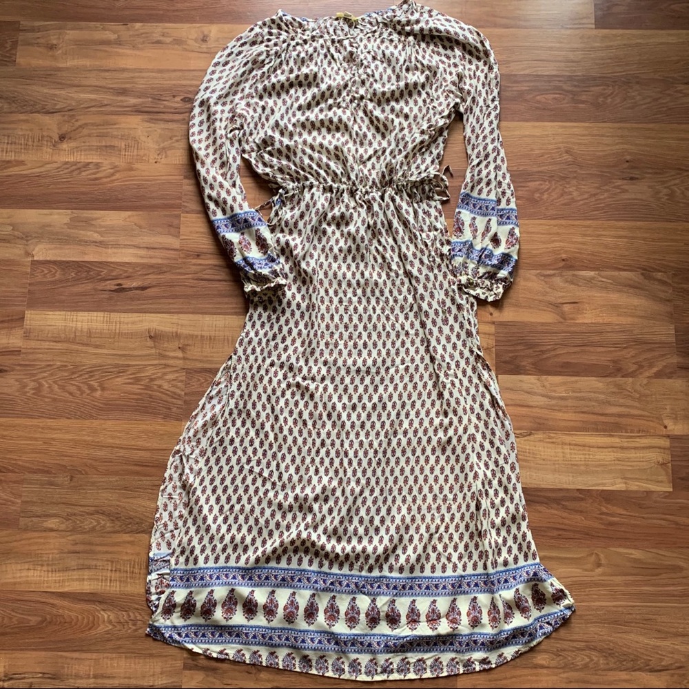 Kori Maxi Dress with Blue and Purple Accents